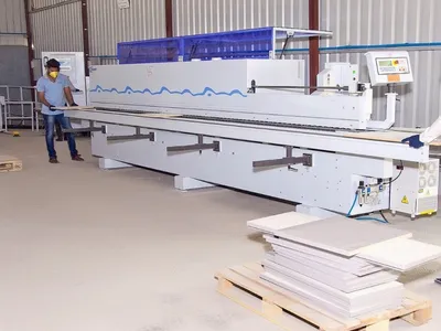 Automatic edge banding machine in Wudiqa factory
