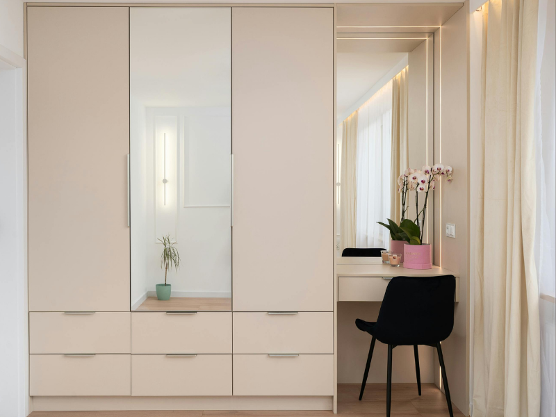 Maximize your bedroom and living space with our custom-built wardrobes. From sliding door wardrobes to walk-in closets, every piece is designed for your specific space and manufactured with factory-grade precision.